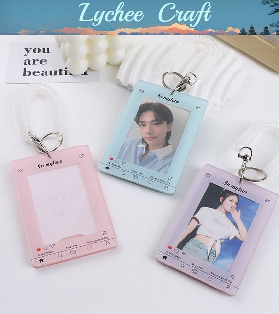 Acrylic Kpop Photocard Holder Transparent 3 Inch Idol Card Holder
