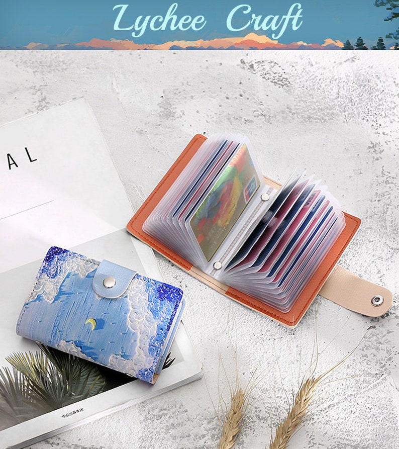 Cute Photo Album Oil Painting Style Picture Case Storage Etsy