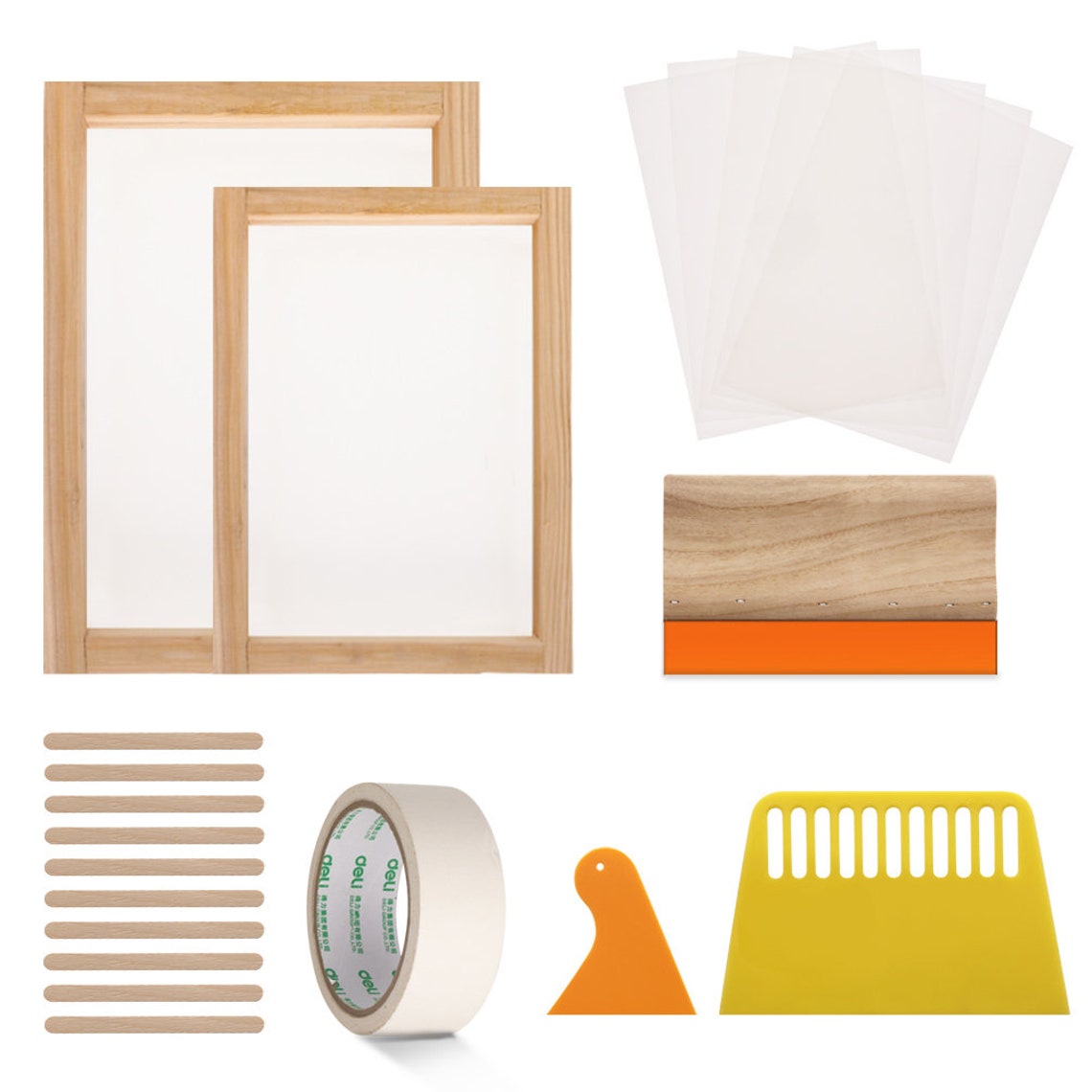 20pcs Silk Screen Frame Screen Printing SetDurable Safe Silk Etsy