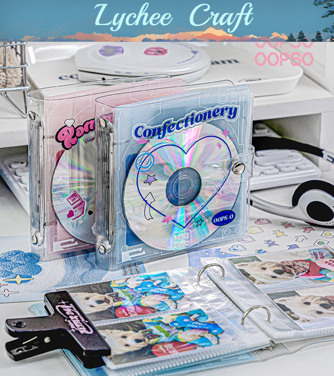 Kpop Photocard Binder Kpop Idol Theme With 20 Inner Pages Etsy