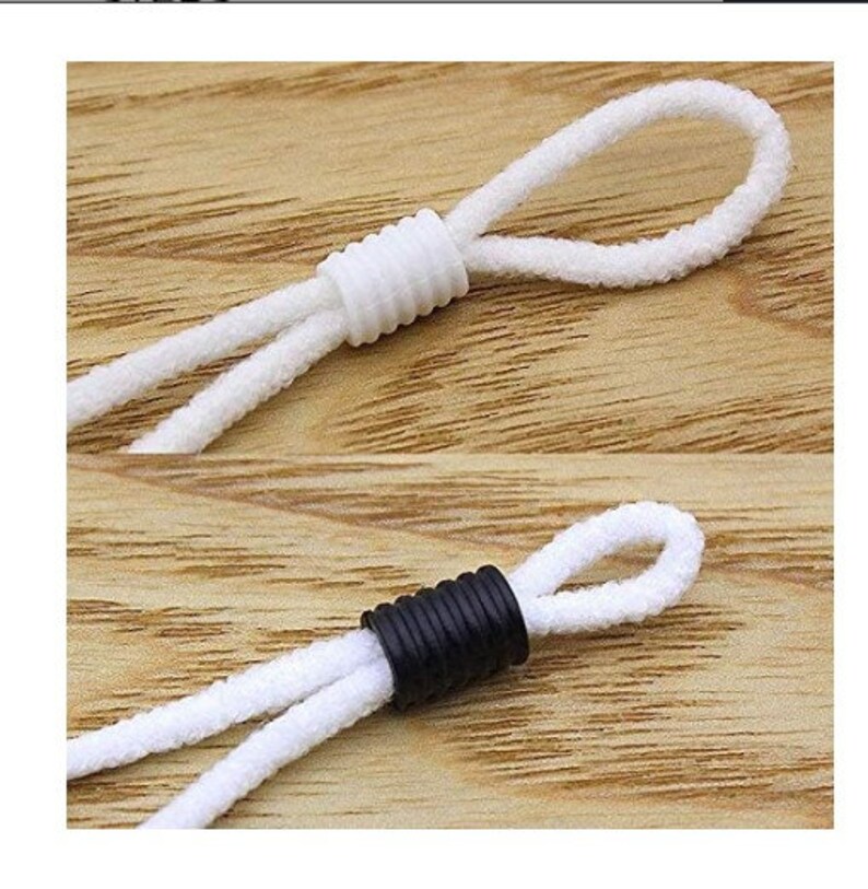50/100 PCS Rope Cord Lock Plastic Stopper Cord End Toggle Clip Etsy
