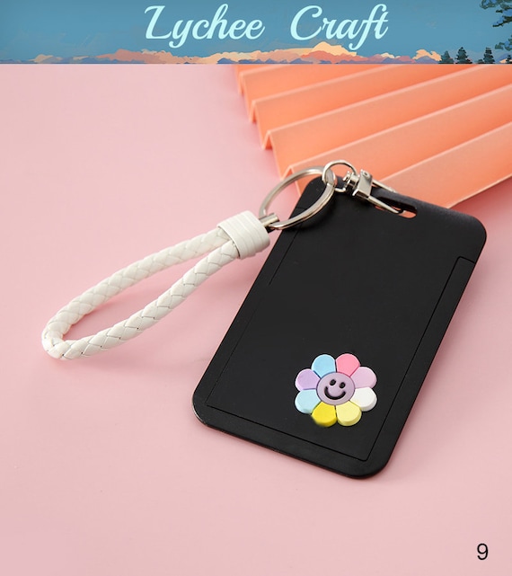Interrupteur porte-cartes photo papillon Love, porte-clés K-pop, pochette  photo, couverture de carte d'identité, pendentif de sac pour fille