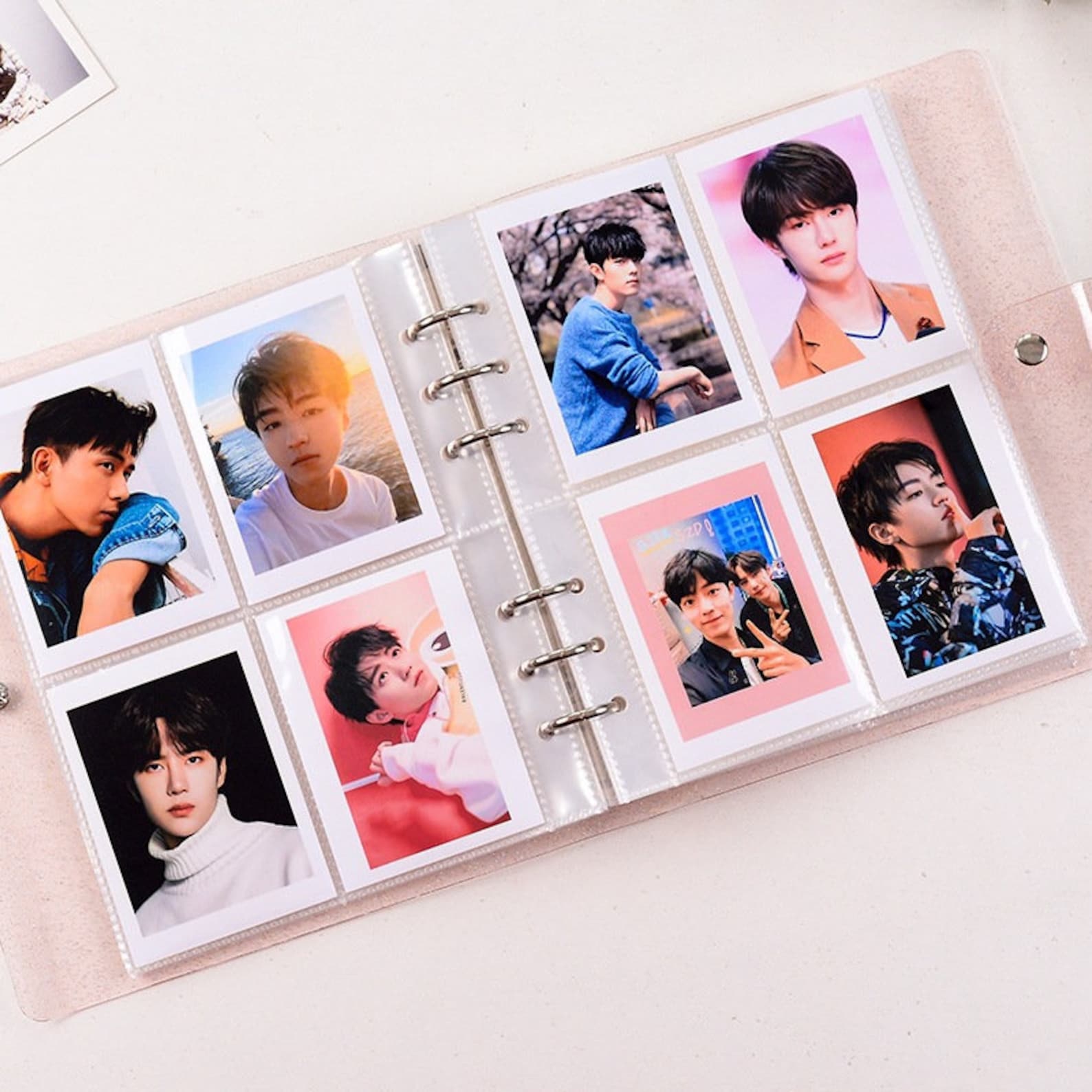 Glitter Photocard Binder 6 Ring Twinkle Photo Card Binders Etsy
