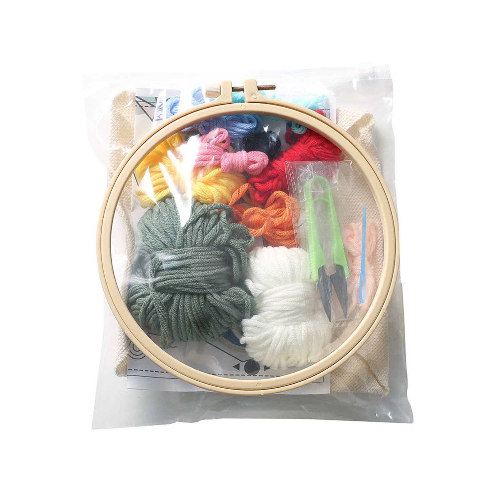 Unicorn Punch Needle Kit Kawaii Unicorn With Heart Printed Etsy