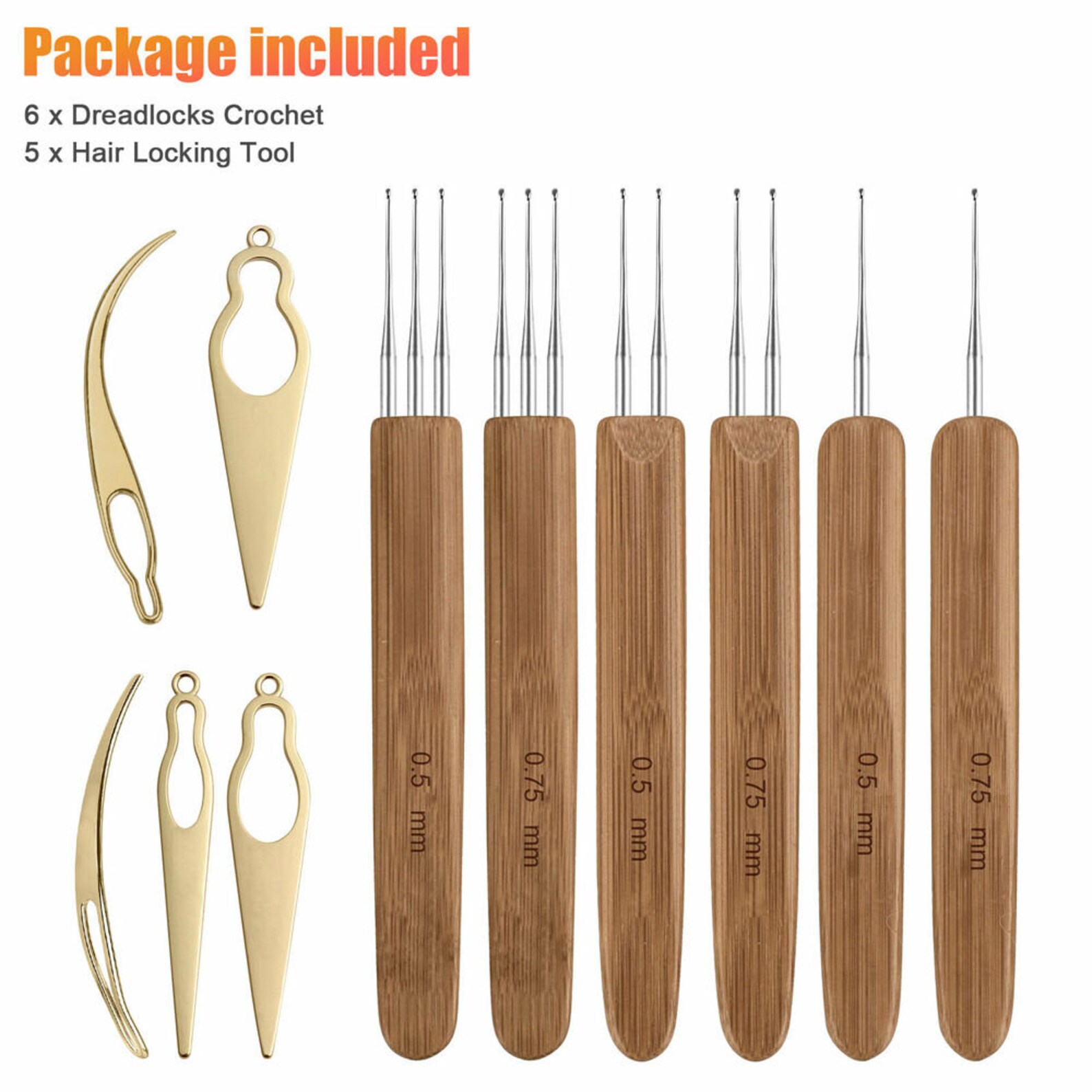 Dreadlocks Crochet Hook Set 3 Different Styles Included Hair Etsy