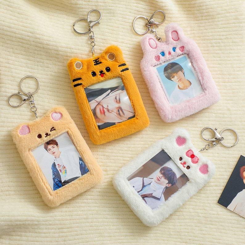 Plush Card Holder Cute Animal Photo Card Holder Photocard Etsy 日本