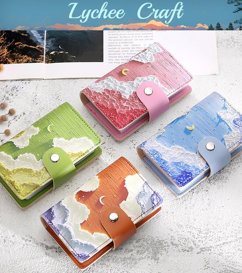 Cute Photo Album Oil Painting Style Picture Case Storage Etsy