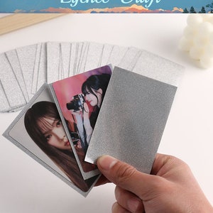 50PCS Photocard Sleeve Kpop,Photo Card Protection Sleeves,Mini Photo Sleeve for Kpop Idol,Card Sleeves