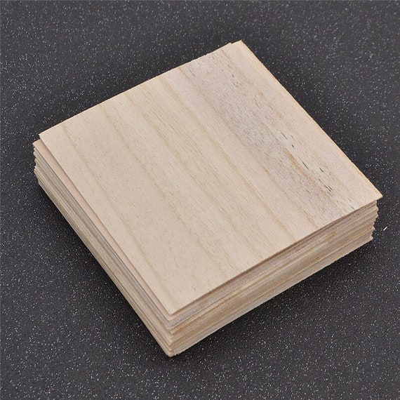 20pcs 100x100x1mm Wooden Plate Balsa Wood Sheets for DIY House Ship  Aircraft Boat Model Toys Craft 