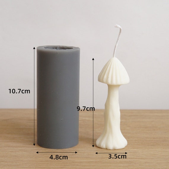 Mushroom Candle Mold, 3D Plant Mushroom Resin Mold, Silicone Mold for  Candle Making 