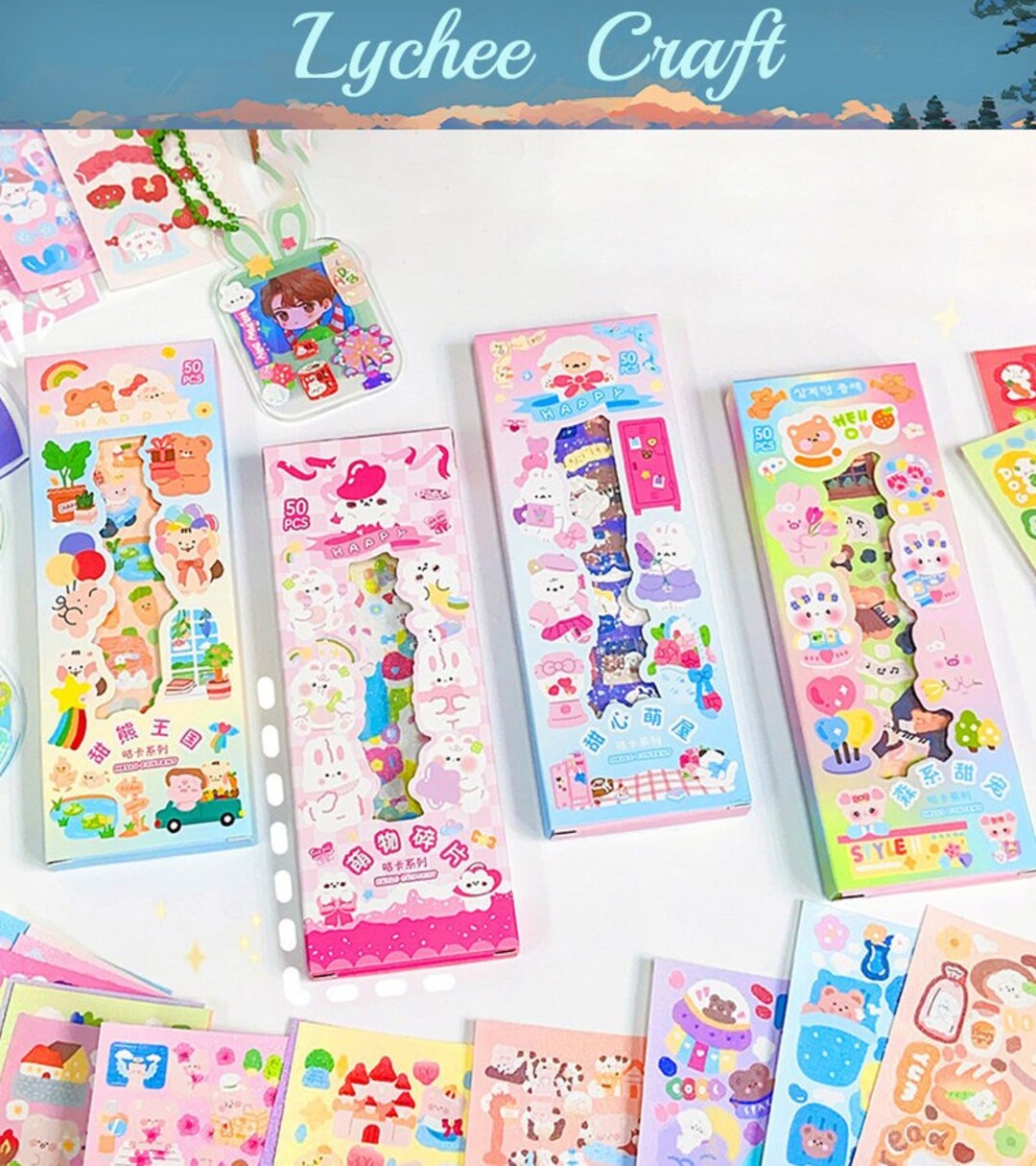 Glitter Sticker Sheet,cute Korean Sticker Sheet,sticker Sheet Set