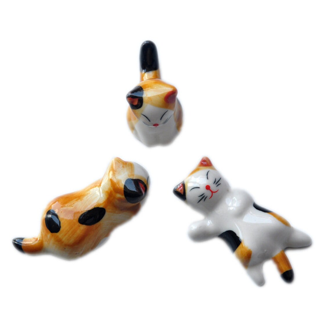 Cat Paint Brush Holder Kawaii Ceramic Cat Brush Rest Cute Etsy