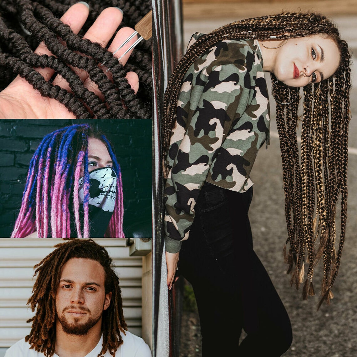 Dreadlocks Crochet Hook Set 3 Different Styles Included Hair Etsy