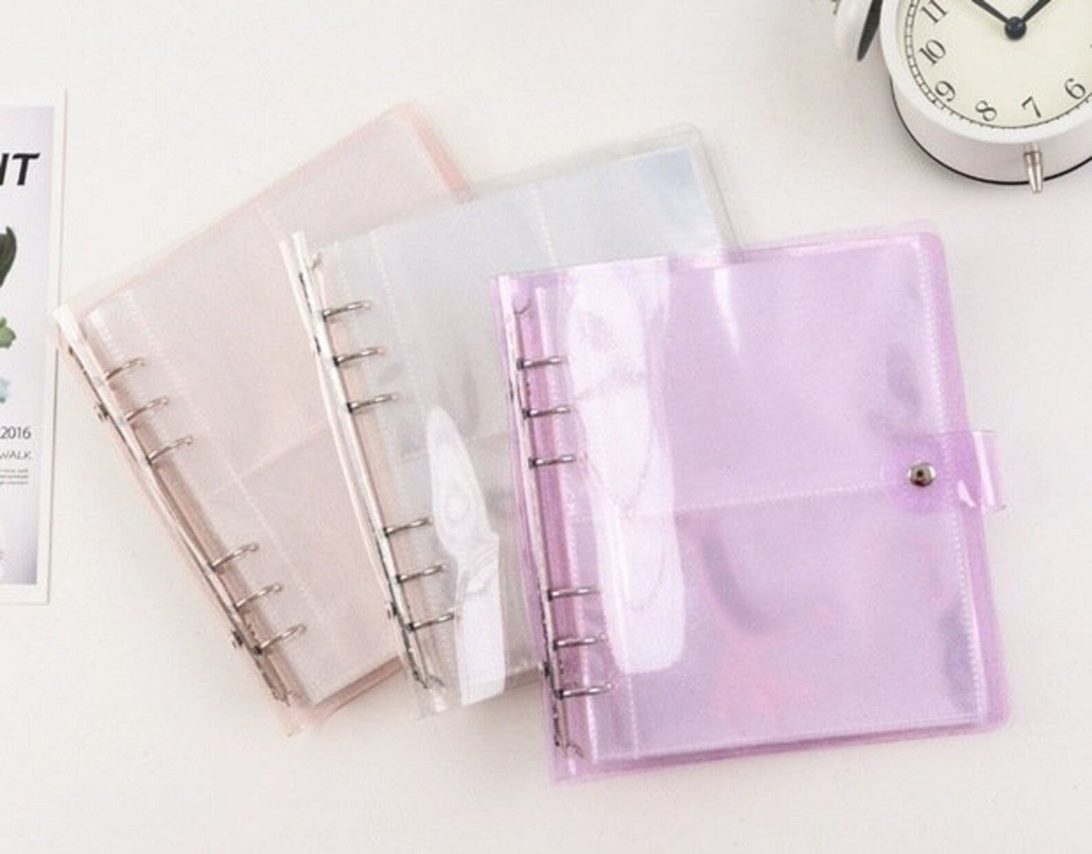 Glitter Photocard Binder 6 Ring Twinkle Photo Card Binders Etsy