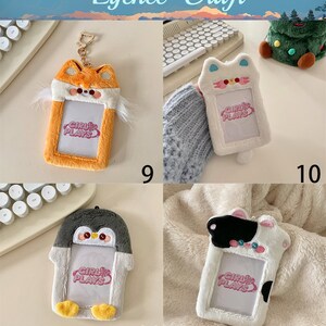 Plush Photocard Holder,cute Animal Card Holder,kpop Photocard Holder,id ...