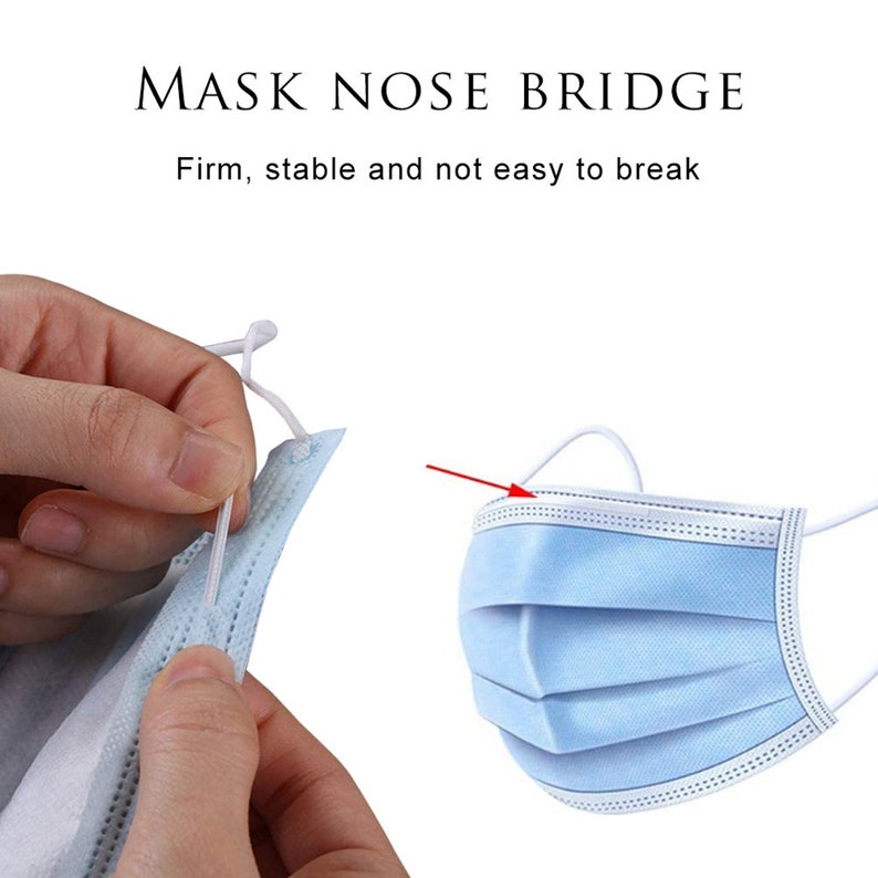 100pcs/pack Mask Nose Bridge 10cm Length Flexible Plastic for Etsy