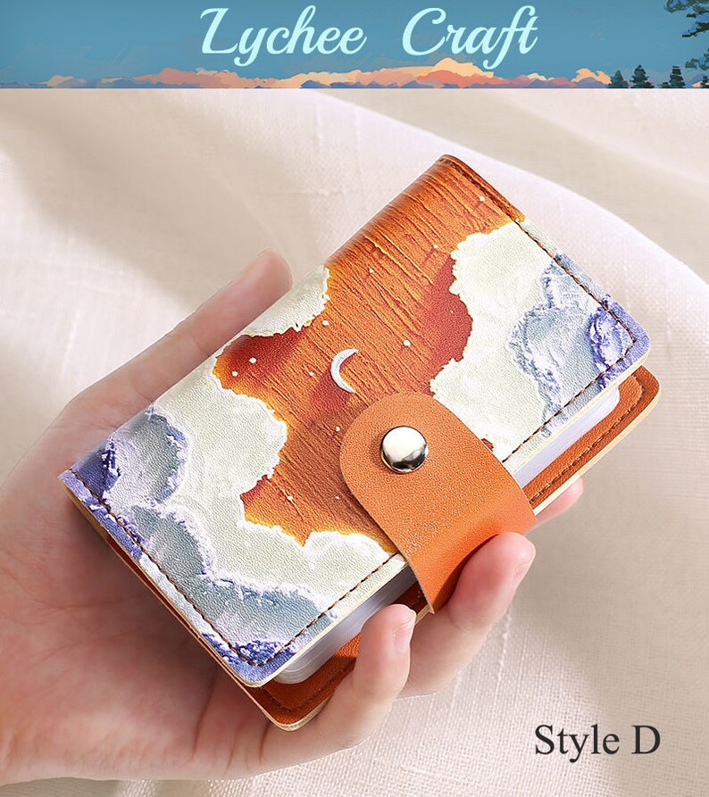 Cute Photo Album Oil Painting Style Picture Case Storage Etsy