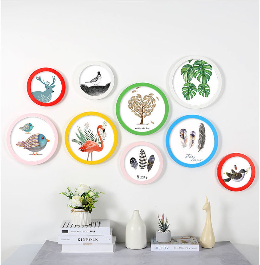 Round Embroidery Frame, Cross Stitch Embroidery Display Frame, Punch