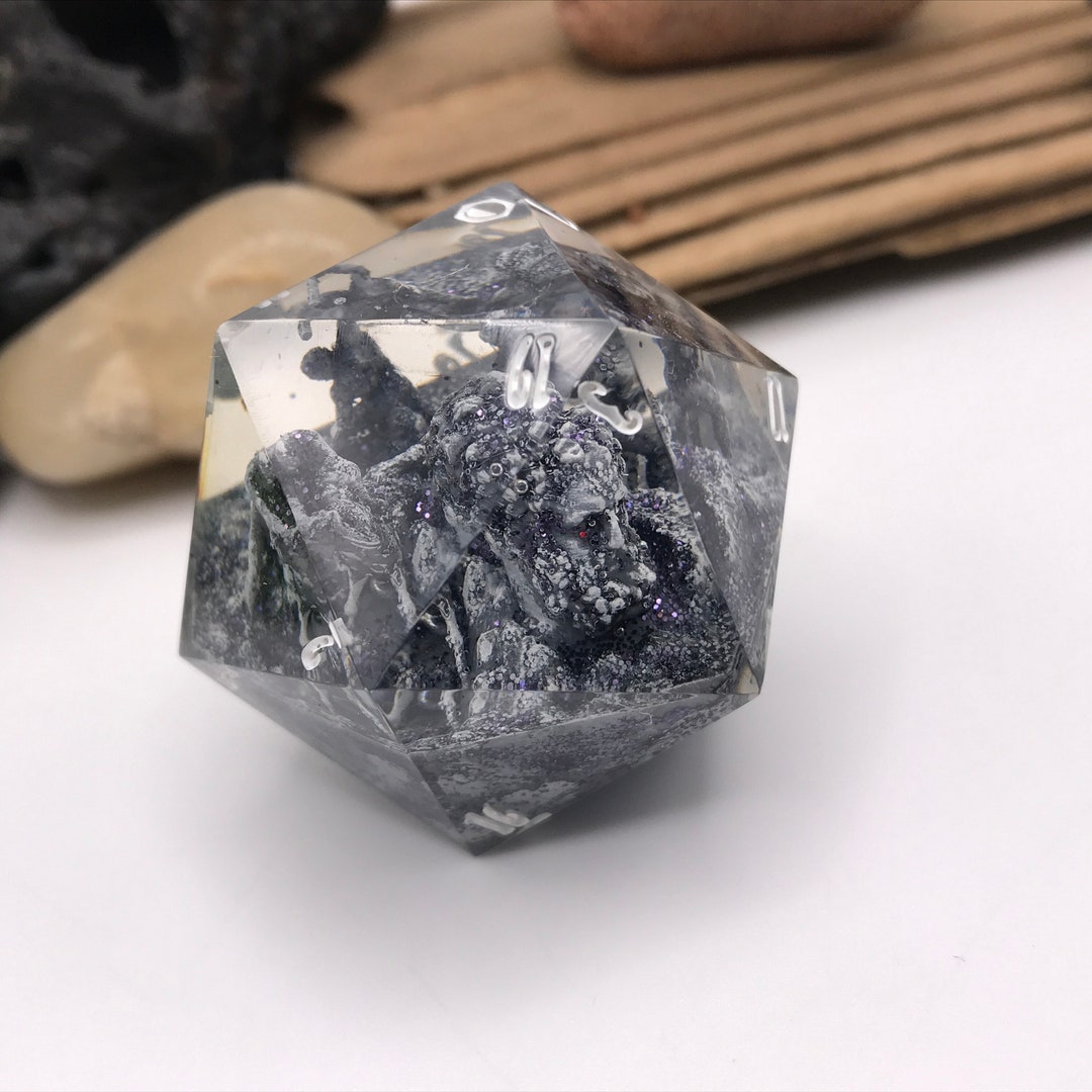 Herculean Effort 2 - 45mm Window D20 Sharp Edged Dice - Etsy