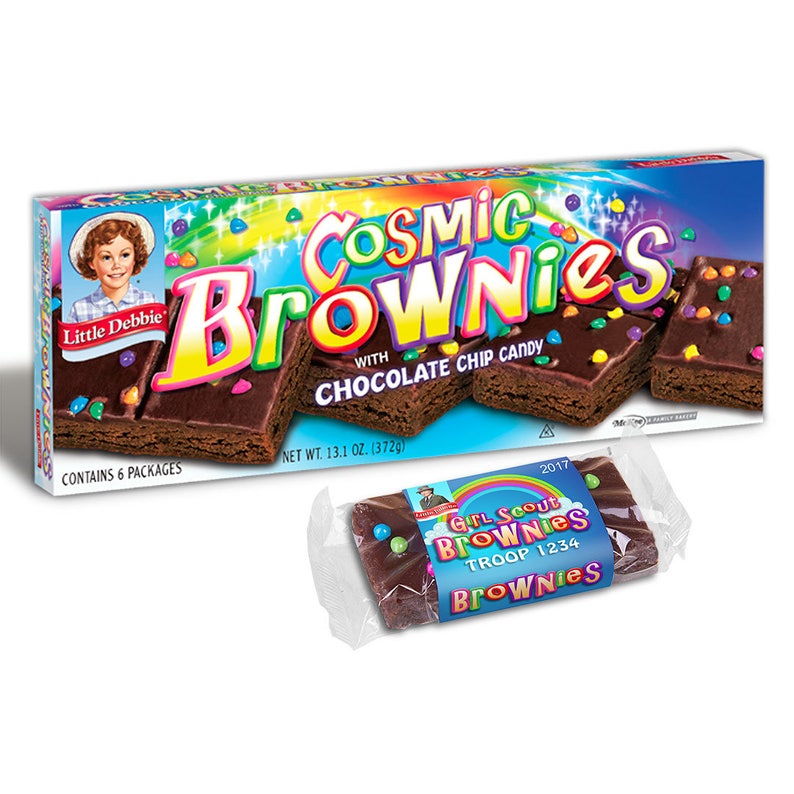 Brownie Scouts Customizable Little Debbie Brownie Wrapper Etsy