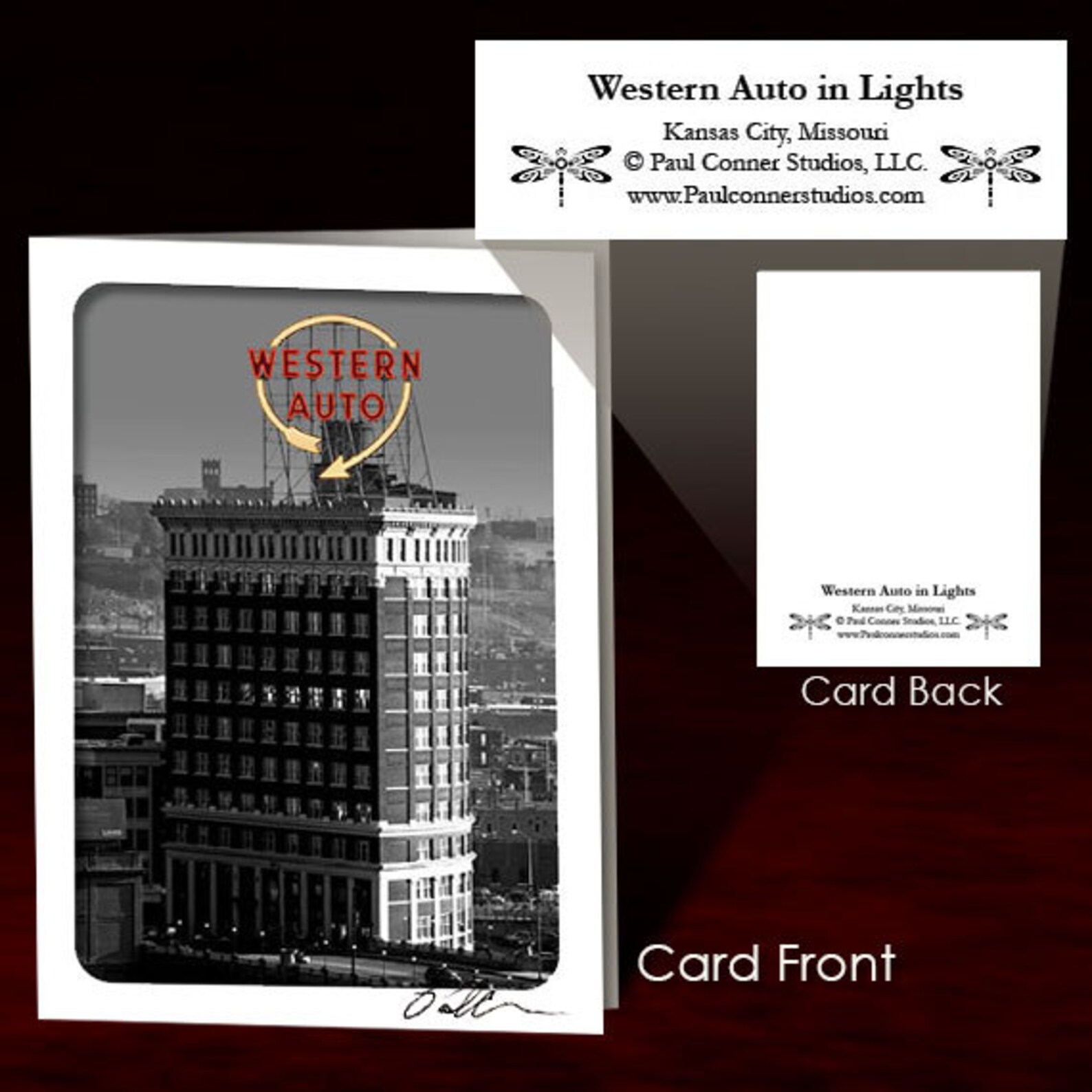 Kansas City Greeting Card Set Hand Signed Etsy