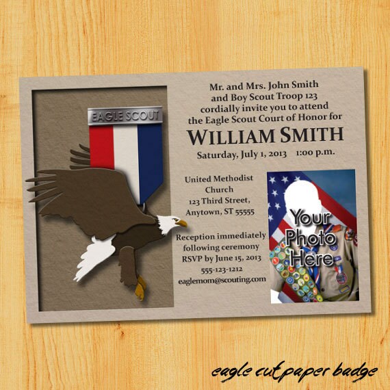 Custom Eagle Scout Court Of Honor Invitations Group 2 Etsy