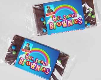 Instant Download! - Brownie Scouts - Customizable Little Debbie Brownie Wrapper - Girl Scout Bridging Ceremony - Girl Scouts, Brownies