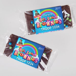 Brownie Scouts - Customizable Little Debbie Brownie Wrapper - Girl Scout Bridging Ceremony