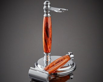 Rosewood Safety Razor Shaving Kit: Sustainable Double Edge Razor