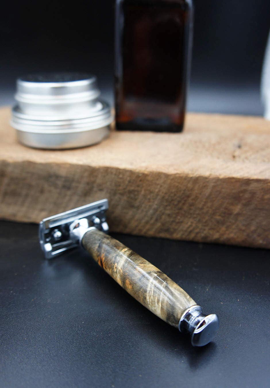 Old School Box Elder Wooden Safety Razor for Double Edge | Etsy