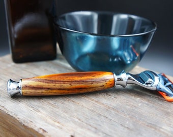 Sustainable Rosewood Razor for GIllette 5 Blade