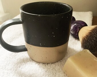 Glazed Ceramic Stoneware Shaving Mug