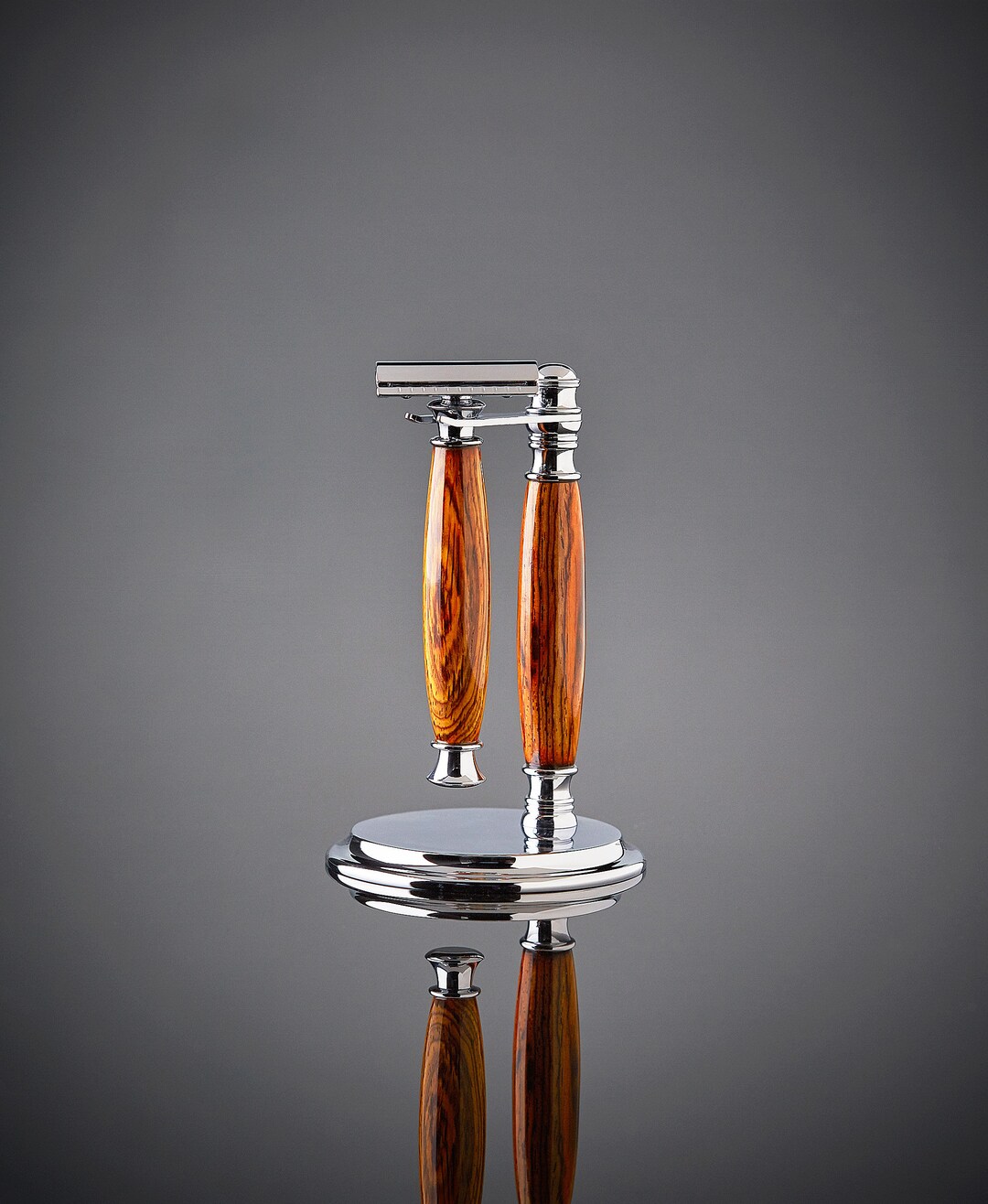 Fancy Shaving Razor Rosewood Razor Shaving Set With Stand | Handmade Luxury Shaving Kit ...