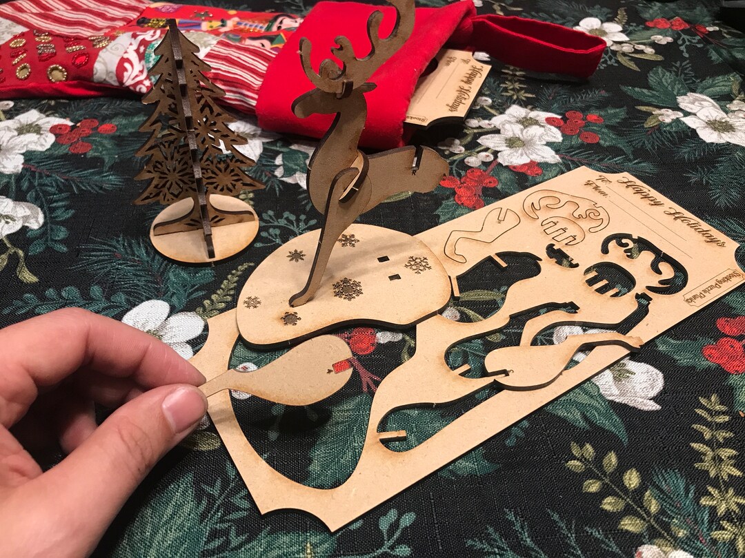 Stocking Stuffer Puzzle Planks Build a Toy Gift Under Your