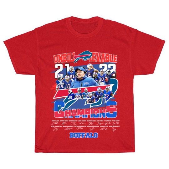 Disover Buffalo Bills AFC East Division Champions 2022 Unisex T-shirt