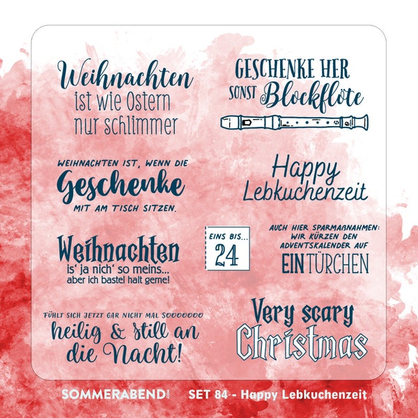 Clearstamp Set 84 Happy Lebkuchenzeit