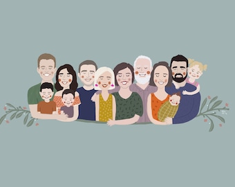 Digital File Only - Custom Large Family Portrait