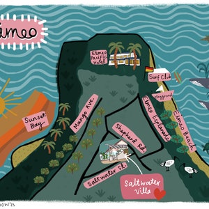 Alleen digitaal bestand - Aangepaste kaart + Home-illustratie