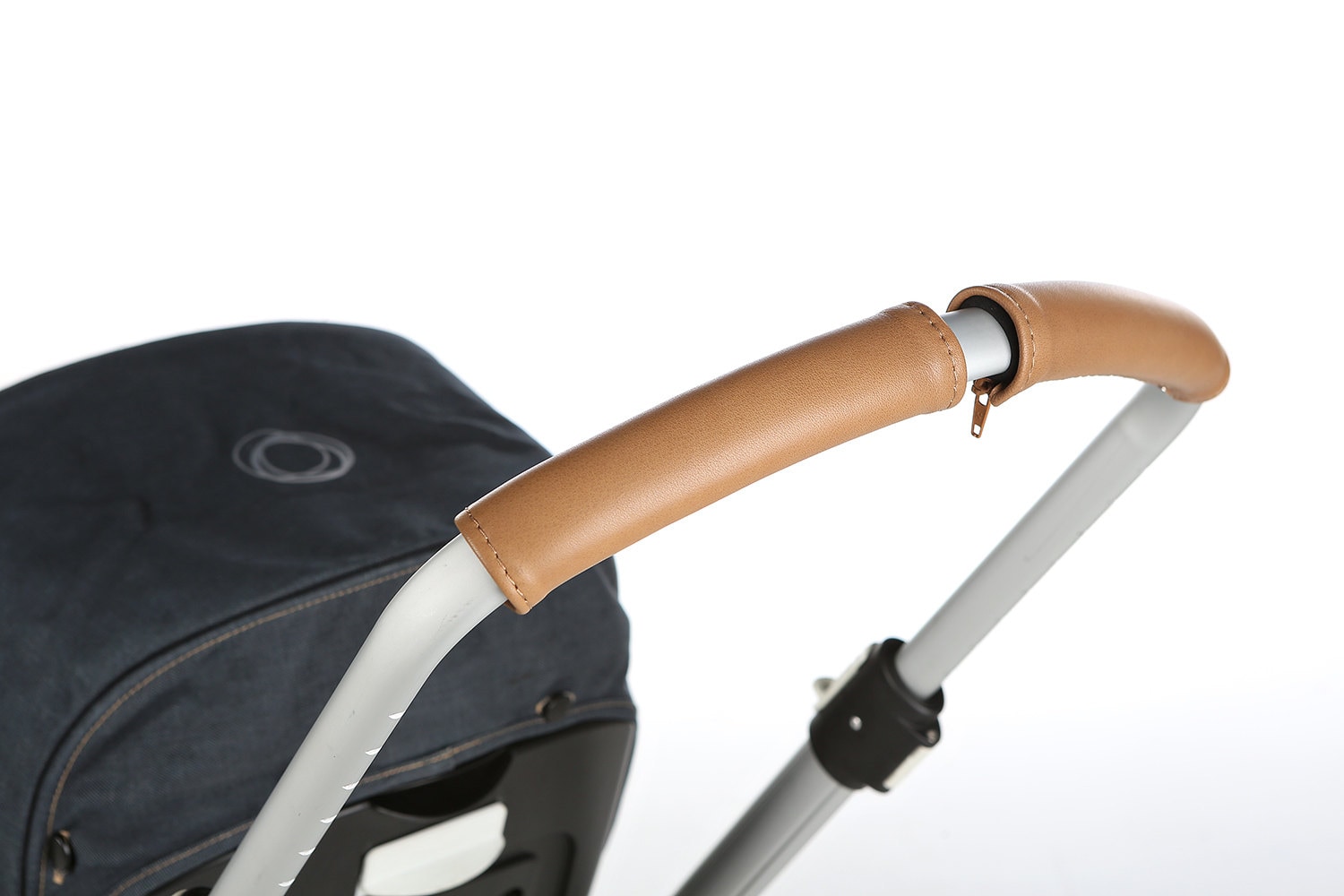 Leather handle bar covers for stroller with zip short Etsy