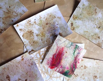 Hand Made Paper Pack:  Collage,Journaling, Craft Supplies