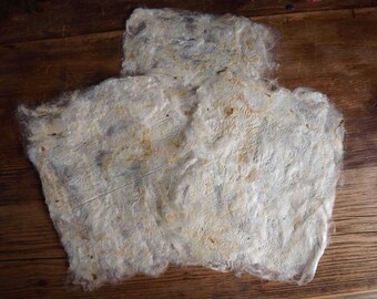 Handmade silk waste papers - Pack of Three