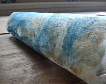 Handmade paper, silk waste and mulberry silk - crafting, card making, journaling. Unique paper.