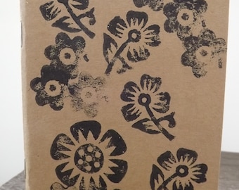 Gärtner aufzeichnen Buch, Block gedruckt Notizbuch / Skizze Buch die Blumen - A6 Normalpapier, Eco-freundlich