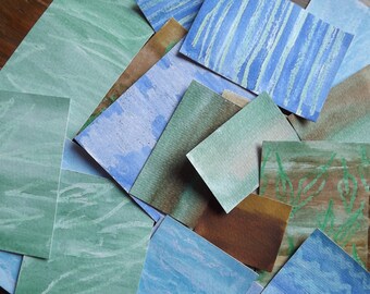 Collage, Hand Painted Watercolour Paper Pack: Journalling, Craft Supplies