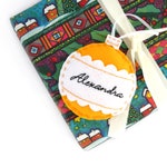 Personalized Christmas ornament, felt Christmas ornament, custom family ornament, first Christmas ornament, handmade Christmas bauble gift