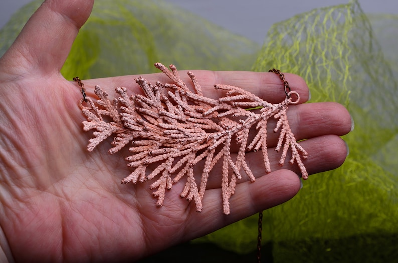 Oxidized copper necklace electroplating leaf pendant womens gift for wife nature jewelry best friend gift ideas Gardening gift