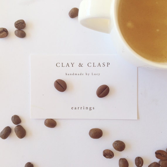 Coffee Bean Earrings