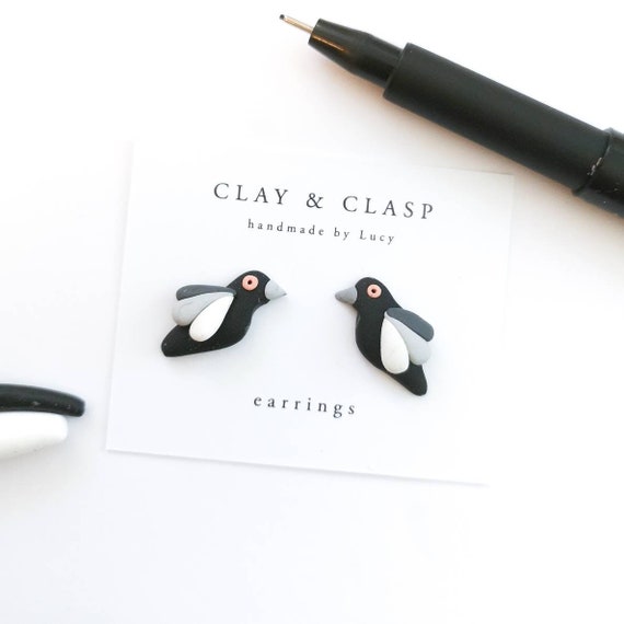 Magpie earrings