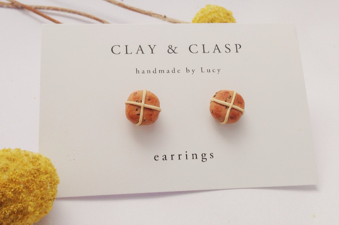Polymer clay sale easter earrings