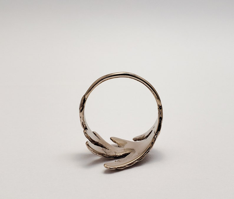 Cedar branch ring in bronze image 4